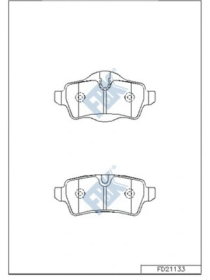 Brake Pad Set, disc brake (FD21133)
