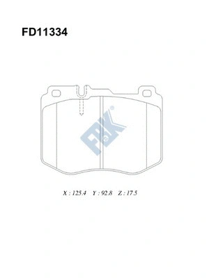 Brake Pad Set, disc brake (FD11334)