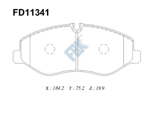 Brake Pad Set, disc brake (FD11341)