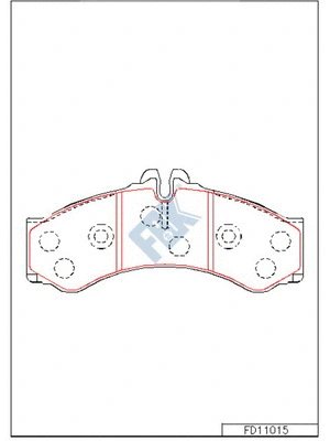 Brake Pad Set, disc brake (FD11015)