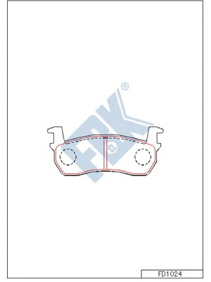 Brake Pad Set, disc brake (FD1024)