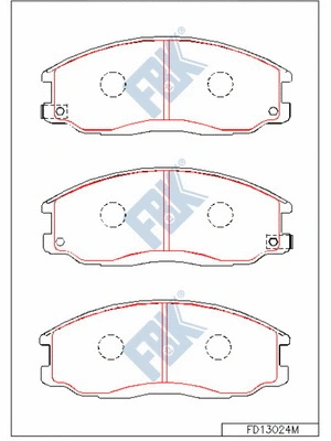 Brake Pad Set, disc brake (FD13024M)