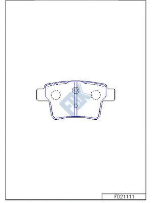 Brake Pad Set, disc brake (FD21111)