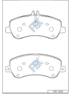 Brake Pad Set, disc brake (FD11323)