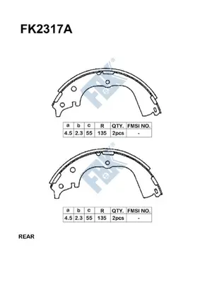 Brake Shoe Set (FK2317A)