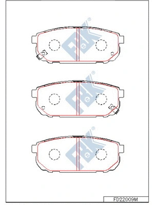 Brake Pad Set, disc brake (FD22009M)