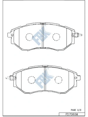 Brake Pad Set, disc brake (FD7060M)