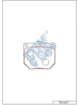 Brake Pad Set, disc brake (FD1007)