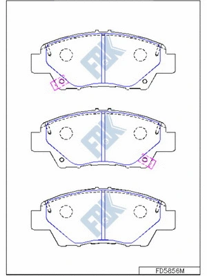 Brake Pad Set, disc brake (FD5856M)