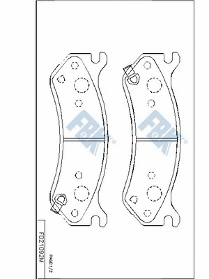 Brake Pad Set, disc brake (FD21092M)