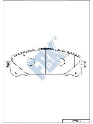 Brake Pad Set, disc brake (FD2867)