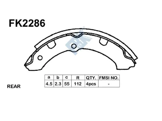 Brake Shoe Set (FK2286)