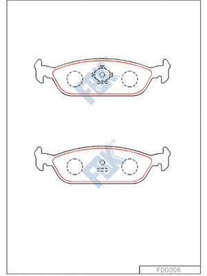 Brake Pad Set, disc brake (FD0006)