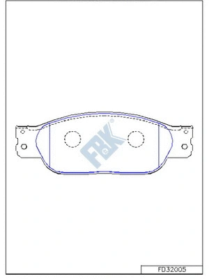 Brake Pad Set, disc brake (FD32005)