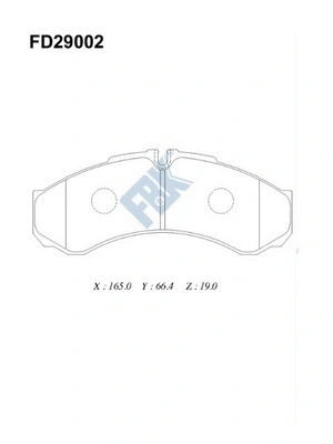 Brake Pad Set, disc brake (FD29002)