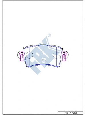 Brake Pad Set, disc brake (FD1870M)