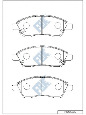 Brake Pad Set, disc brake (FD1847M)