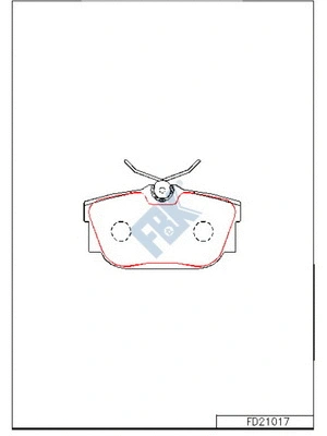 Brake Pad Set, disc brake (FD21017)