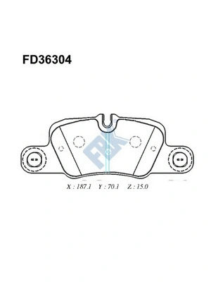 Brake Pad Set, disc brake (FD36304)