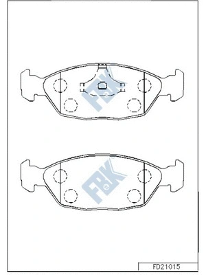 Brake Pad Set, disc brake (FD21015)
