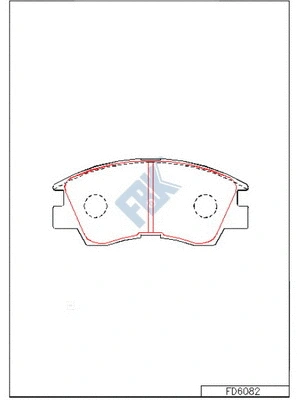 Brake Pad Set, disc brake (FD6082)