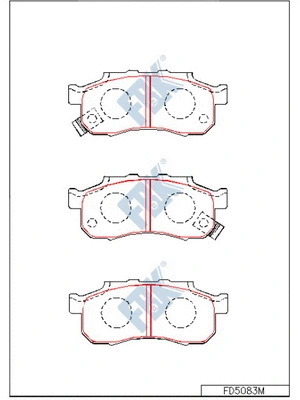 Brake Pad Set, disc brake (FD5083M)