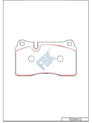 Brake Pad Set, disc brake (FD26012)