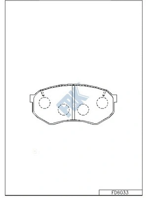 Brake Pad Set, disc brake (FD6033)