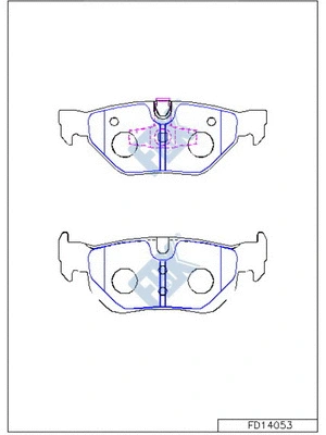 Brake Pad Set, disc brake (FD14053)