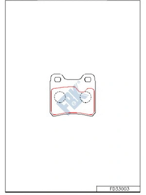 Brake Pad Set, disc brake (FD33003)