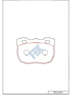 Brake Pad Set, disc brake (FD21001)