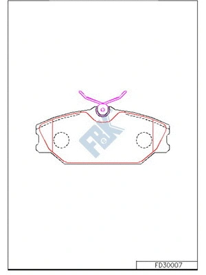 Brake Pad Set, disc brake (FD30007)