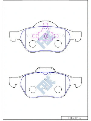 Brake Pad Set, disc brake (FD30013)