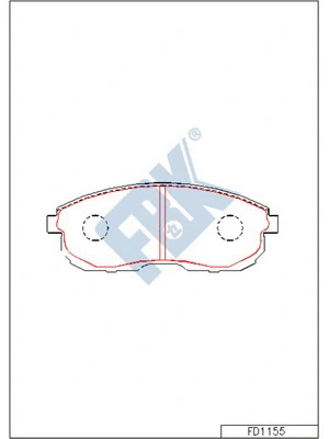 Brake Pad Set, disc brake (FD1155)