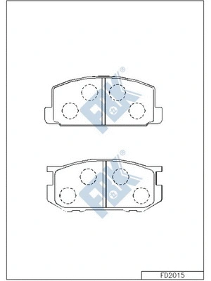 Brake Pad Set, disc brake (FD2015)