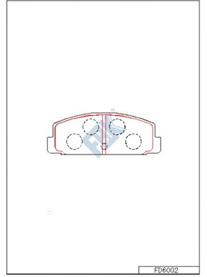 Brake Pad Set, disc brake (FD6002)
