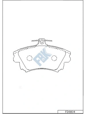 Brake Pad Set, disc brake (FD6804)