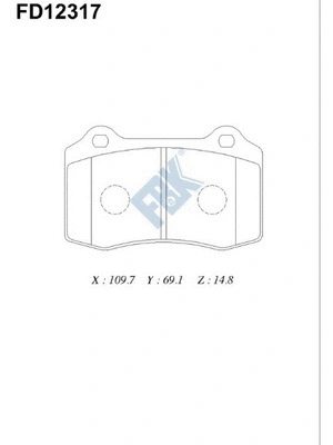 Brake Pad Set, disc brake (FD12317)