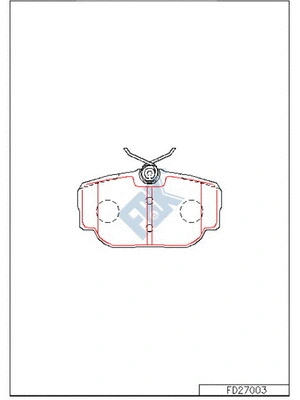 Brake Pad Set, disc brake (FD27003)