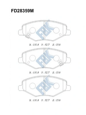 Brake Pad Set, disc brake (FD28359M)