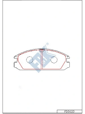 Brake Pad Set, disc brake (FD5033)