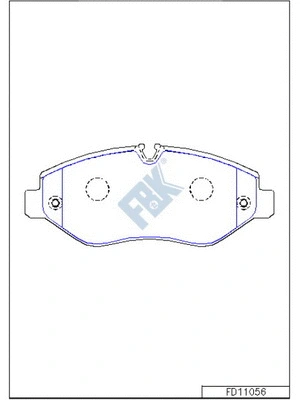Brake Pad Set, disc brake (FD11056)