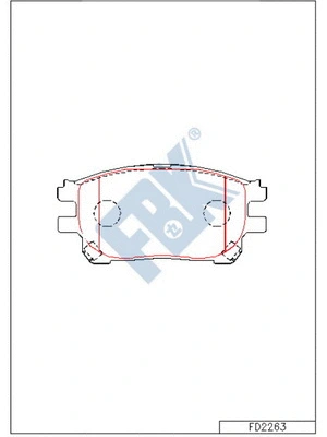 Brake Pad Set, disc brake (FD2263)