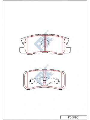 Brake Pad Set, disc brake (FD6095)