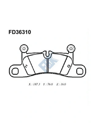 Brake Pad Set, disc brake (FD36310)