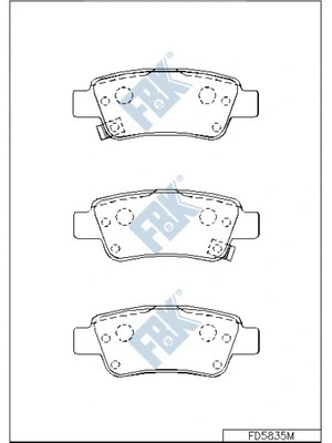 Brake Pad Set, disc brake (FD5835M)