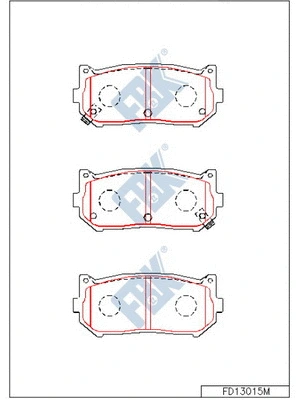 Brake Pad Set, disc brake (FD13015M)