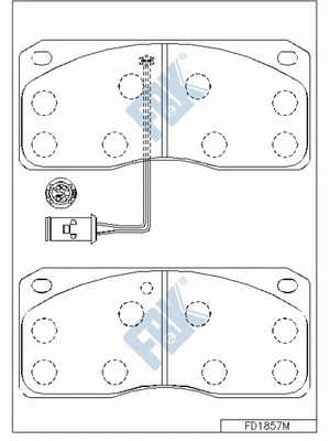 Brake Pad Set, disc brake (FD1857M)