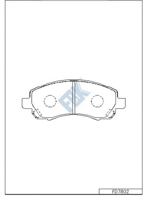 Brake Pad Set, disc brake (FD7802)