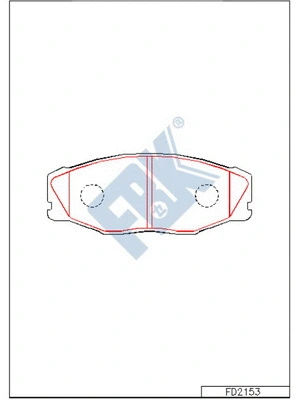 Brake Pad Set, disc brake (FD2153)